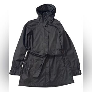 Columbia Omni Shield Women’s Fullzip Black Hooded Belted Technical Jacket Size M